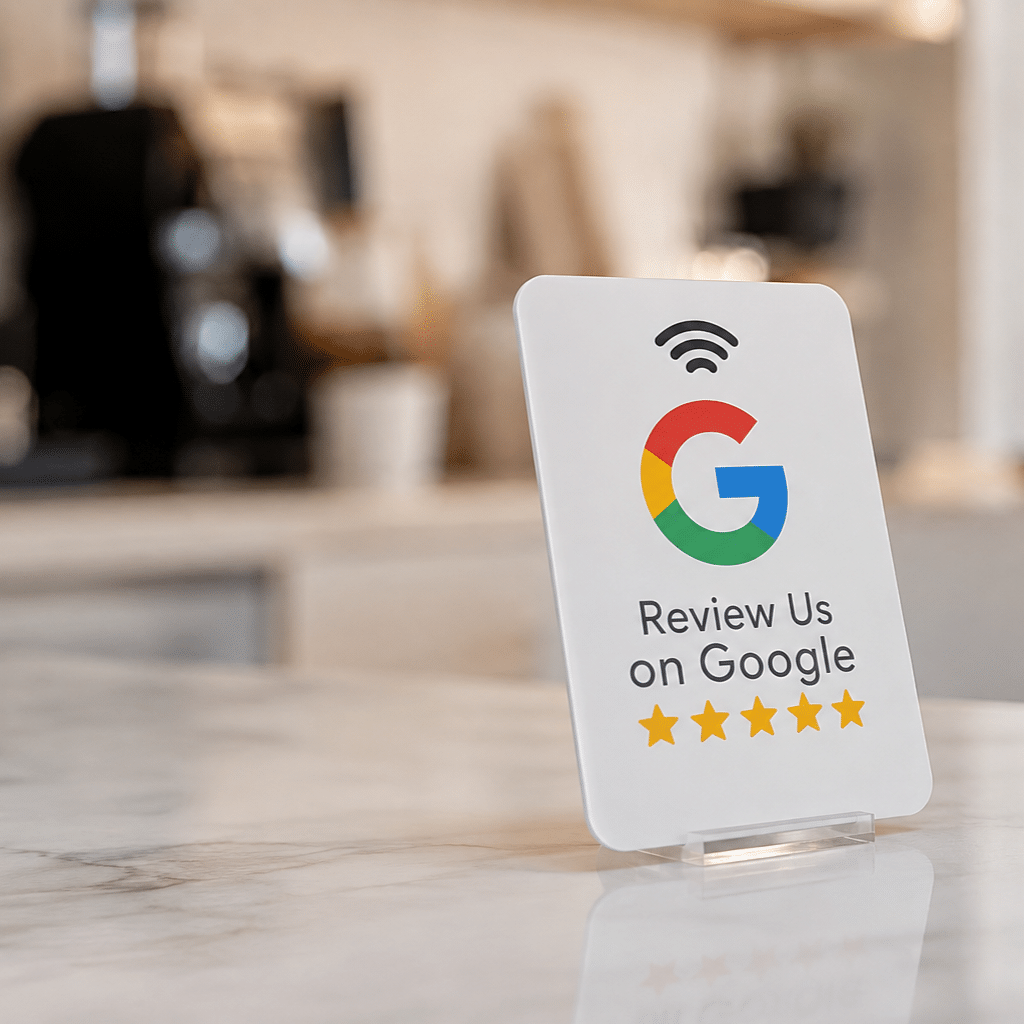 Card NFC Tapora per recensioni Google